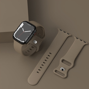 Şekil 8 toka ile yumuşak fabrika toptan fiyat apple Watchband için saat kayışı 304 paslanmaz çelik toka silikon - Product Image 1
