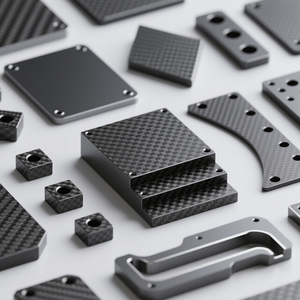 Sợi Carbon <span class=keywords><strong>CNC</strong></span> nguyên mẫu dịch vụ gia công tùy chỉnh độ chính xác cao các bộ phận xay cho robot công nghiệp thiết bị y tế - Product Image 1