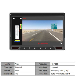 Crane Blind Area Monitoring <strong>System</strong> With Front&amp;rear Anti-collision radar Kit, Camera Kit for 360deg. protection - Product Image 6