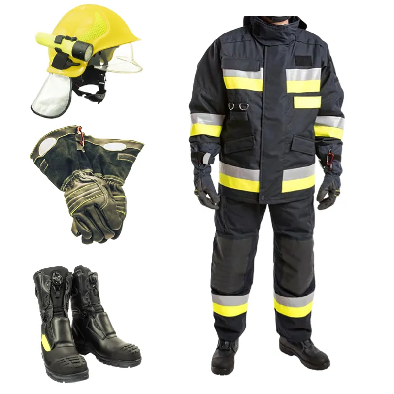 EN469 tuta da pompiere abbigliamento resistente al fuoco per vigile del fuoco