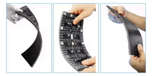 Pantalla de vídeo LED flexible para interiores P5 personalizada, paneles de pantalla de vídeo curvos, quiosco suave de forma Irregular fresca, tienda de bebidas - Product Image 3