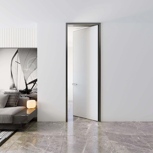 Modern Minimalist Frameless Wood Composite Door for Home Use Dining Workshop Bedroom Secret Room Concealed Invisible <strong>Design</strong> for - Product Image 4