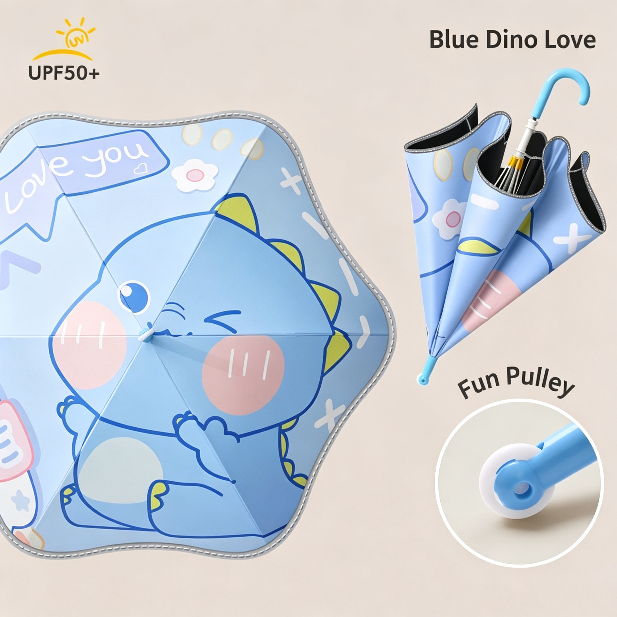 Lovely Blue Dinosaur