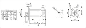 110mm מסגרת 48v 500w 1hp 1500 סל"ד תעשייתי <span class=keywords><strong>DC</strong></span> סרוו מנוע עם בלם עבור מפעל אוטומציה תנועה שליטה