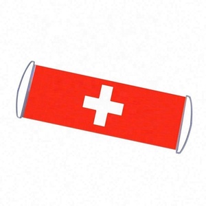 Hot Sale Hand Scrolling Einziehbare Hand Scrolling Slogan Cheer ing Blank Handheld Banner Scroll - Product Image 5