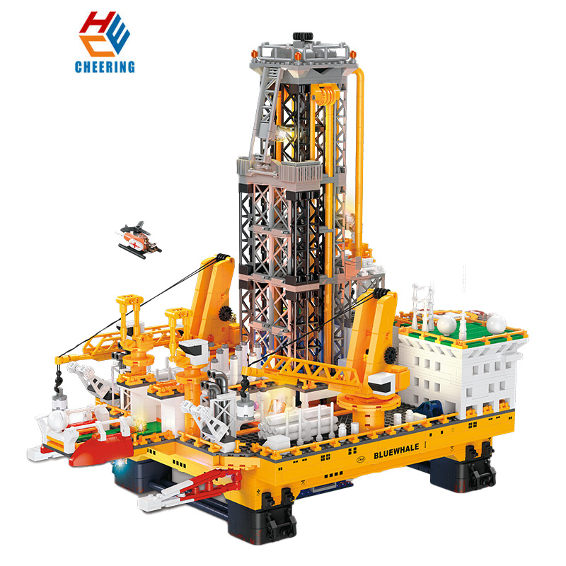 Blue whale no1 offshore oil well-3271 pcs-lighting jj9135