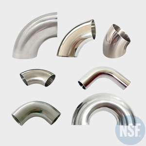 ASTM A312不锈钢304 90度弯头1英寸Sch40用于化学加工管道系统耐腐蚀 - Product Image 5
