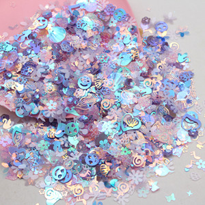 500g <strong>Mixed</strong> Sequins Shaker Multicolored Shell Flower Feather Hearts DIY Crafts Decoration <strong>Clay</strong> Pattern Model - Product Image 3