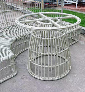 Nhà hàng sân vườn, hồ bơi, đồ nội thất ngoài trời sang trọng, ghế sofa tròn ngoài trời bằng mây, ghế sofa giường và mái che - Product Image 5