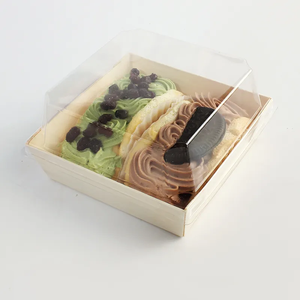 กล่องไม้สำหรับซื้อกลับบ้านซูชิทำจากไม้แท้ปกป้องสิ่งแวดล้อม - Product Image 6