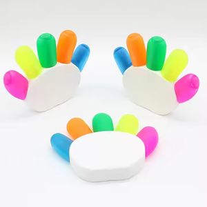 5合1可爱定制标志彩虹色夏普记号笔儿童荧光笔 - Product Image 4