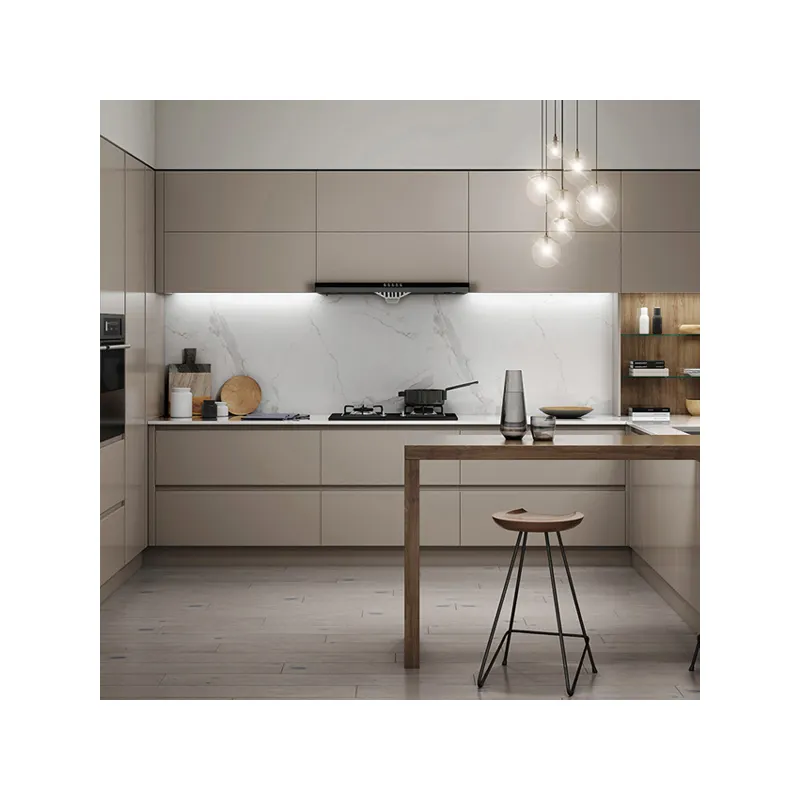 Set da cucina armadio lucido mobili per la casa armadio da cucina in legno disegni set armadio