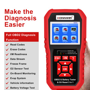 NCFKOS, herramientas de diagnóstico automático, escáner de diagnóstico de coche, escáner Digital Obd2 y probadores de batería, herramienta de escaneo KW890 con reinicio de servicio de aceite - Product Image 4
