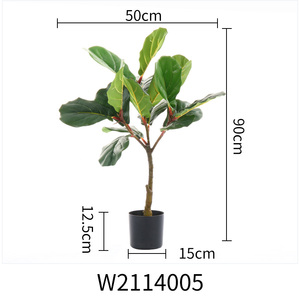 Most Popular in <strong>USA</strong> Real Touch Lyrata <strong>Tree</strong> Artificial Elatica Fake Plant in Pot Artifical Ficus - Product Image 6