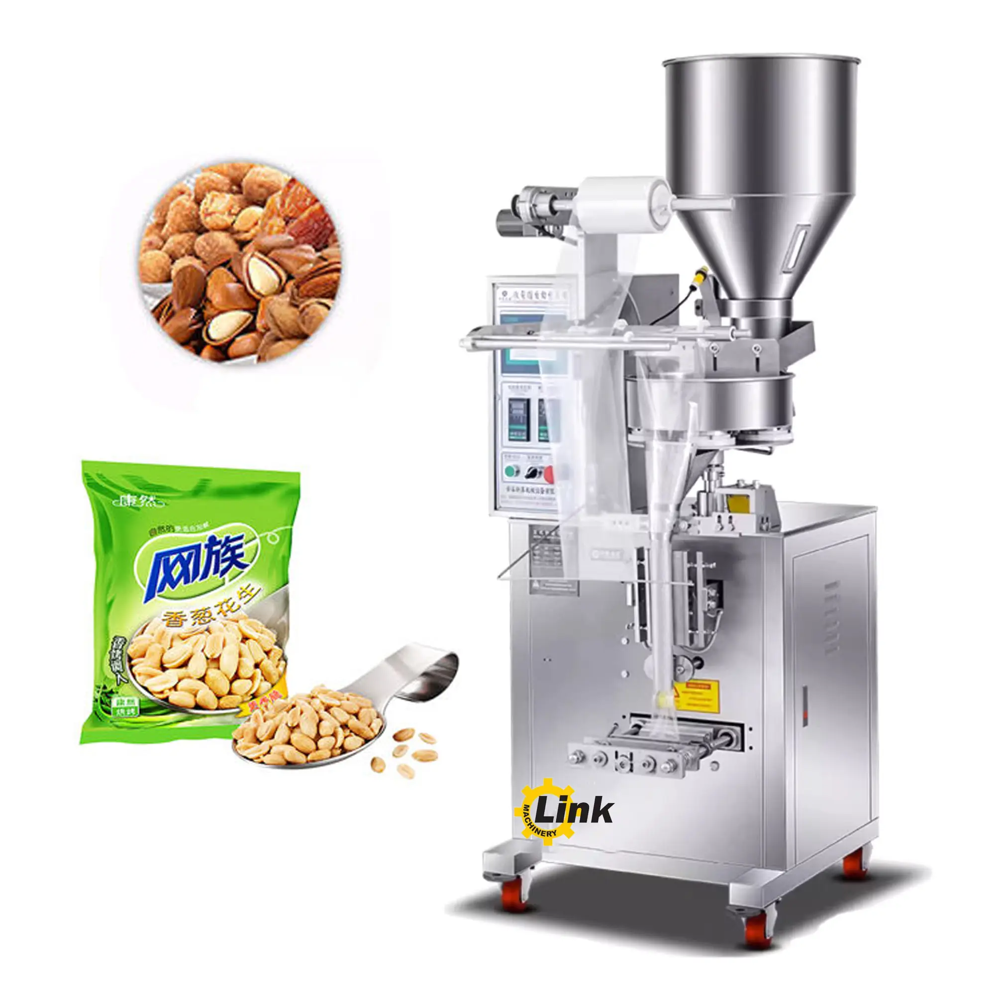 Máquina de embalagem automática de bolsas para grãos de café e doces de sementes de especiarias com serviço personalizado preço barato