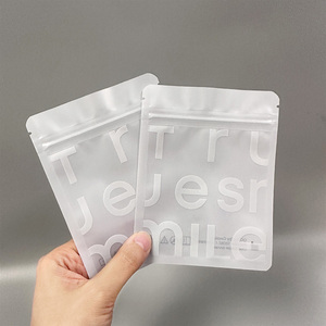 Özel Logo fermuar 3 yan mühür temizle şeffaf fermuar poşet pencere temizle Zip kilit Mylar ambalaj çanta - Product Image 4