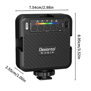 Desiontal X1 Portable RGB Cell Phone Live Streaming Fill <strong>Light</strong> with 9 <strong>FX</strong> Effects Adjustable Brightness for Photography and Video - Product Image 2