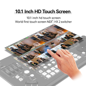 Transmisión en vivo, pantalla HD de 10,1 pulgadas Transmisión HDMI portátil Conmutador de video de 8 canales obs HD Video conmutador sin costuras - Product Image 6