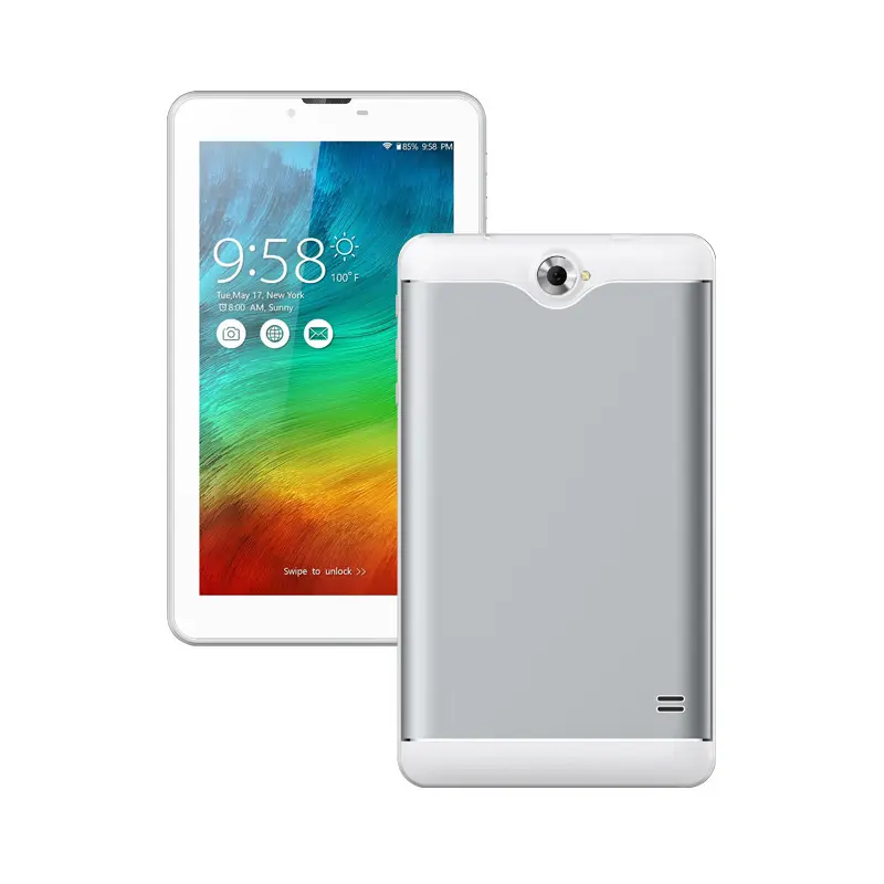 Hot Sale Quad Core 1024*600 7 Zoll 3g MT6582 512MB 4GB Android Phone Tablet PC mit SIM-Karte HD-Bildschirm GPS