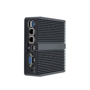 ファンレスミニPC 2 * LAN 2 * COMインテルJ1900プロセッサHD/VGA 6 * USB M-sata DDR3工業用デスクトップコンピュータシンクライアント - Product Image 3