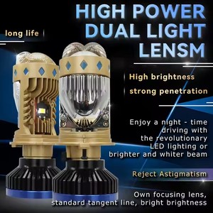 JHS T8LEDプロジェクターレンズ70W7000lmデュアルライトHDレンズハイロービーム防水ip68LEDヘッドライト (車とモーター用) - Product Image 4