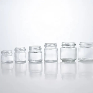 Sıcak satış 1oz 30ml 45ml 60ml 80ml 120ml 150ml mini yuvarlak bal cam kavanoz gıda depolama reçel hava geçirmez metal kapaklı - Product Image 4
