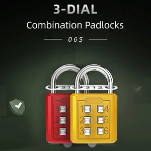Portable Zinc Alloy 6-Digit Anti-Theft <strong>Security</strong> Padlock New Keyed Button <strong>Password</strong> Lock for Suitcase Travel Luggage Metal <strong>Code</strong> - Product Image 2