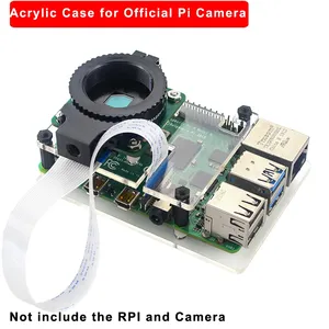 <strong>Raspberry</strong> <strong>Pi</strong> HQ <strong>Camera</strong> Module Acrylic Case with Stand <strong>Raspberry</strong> <strong>Pi</strong> Cameras Tripod Bracket Easy to <strong>Install</strong> - Product Image 2