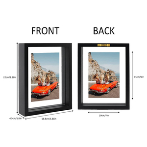 Khung Ảnh Kính Hai Mặt Màu Đen Cho Chị Em, Khung Treo Tường Trang Trí Nhà Cửa Có Bàn Đứng - Product Image 2