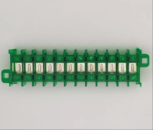Bloque de terminales fijo TS212-Disyuntor verde transparente de 15A Conector especializado - Product Image 3