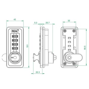 <strong>Easily</strong> Operated Keyless Digital <strong>Code</strong> Lock Universal REAL for Protecting Valuable Items Made of Durable Zinc Alloy