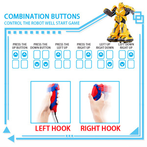 Somatosensory Battle <strong>Robot</strong> Toy Dual Player <strong>Rc</strong> <strong>Fight</strong> <strong>Robot</strong> Game Gesture Remote Control <strong>Robot</strong> Boxing Set With Light Music - Product Image 5