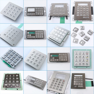 Teclado metálico de montaje en panel IP65 de acero inoxidable, 67 teclas de función, panel táctil integrado, categoría de producto, teclados, teclados - Product Image 6