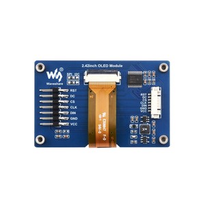 Waves hare 2,42-Zoll-OLED-Anzeigemodul, 128x64 Auflösung, SPI / I2C für Raspberry Pi, Arduinos, STM32, ESP32, Jetson Nano
