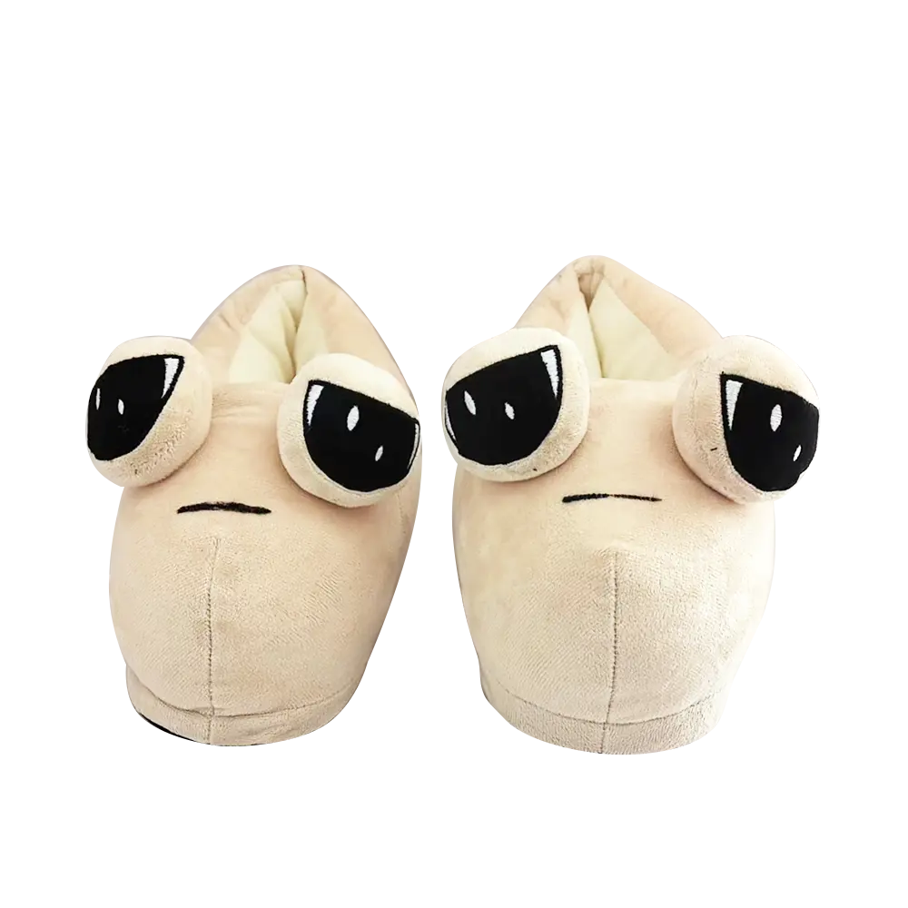 2024 nuevo juguete Pop Floor Shoes My Pet Alien Pou Plushies figura de Caracol cómodos animales de peluche Escargot zapatillas para esponja de interior