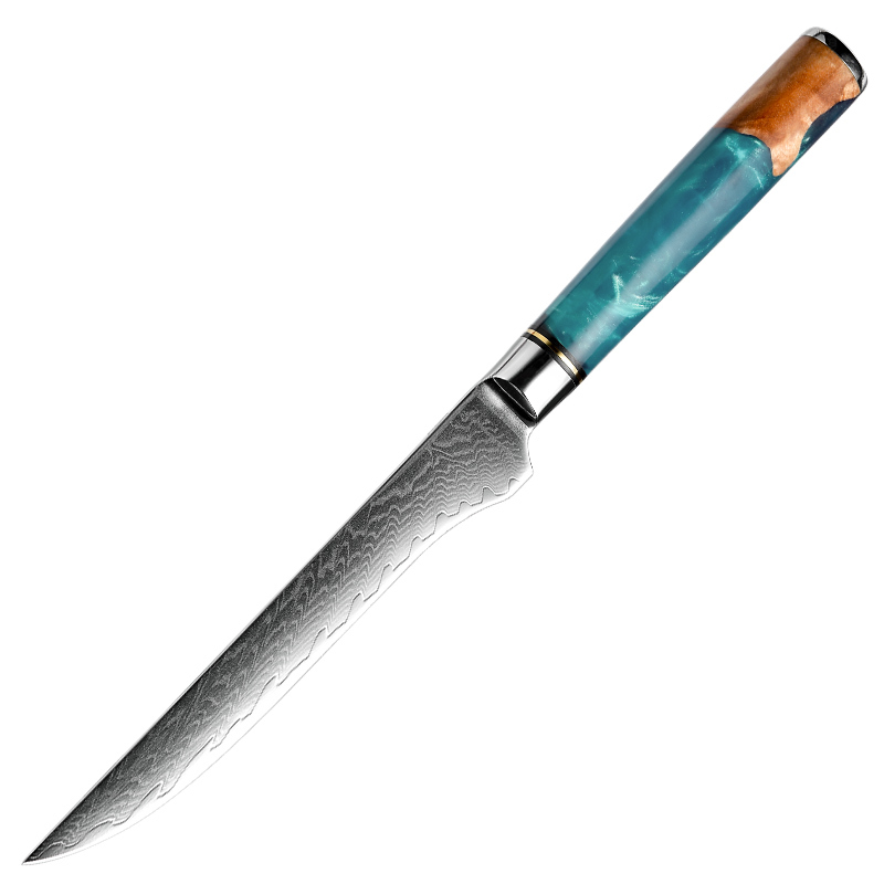 Couteau à désosser bleu de 5 pouces