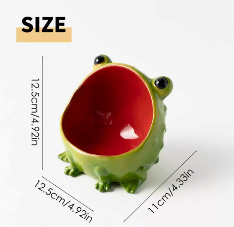Grenouille à grande bouche en résine