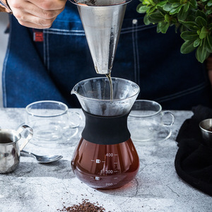 <strong>STAR</strong>-HOME Turkish <strong>Coffee</strong> Pot Pour Over <strong>Coffee</strong> Dripper Set Glass Pour Over Glass <strong>Coffee</strong> Maker Pot - Product Image 3