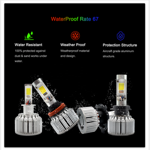 สไตล์ใหม่ RGB V18 ไฟหน้ารถ LED 72W พร้อมคุณสมบัติกันน้ําใช้งานร่วมกับ H7 H13 H4 H8 H11 9005 9006 รุ่น - Product Image 4