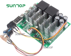 Regolatore di velocità del motore PWM 60A DC 10V-55V 12V 24V 36V 48V Display digitale 100A Max Brush DC Motor Controller-terza marcia - Product Image 4