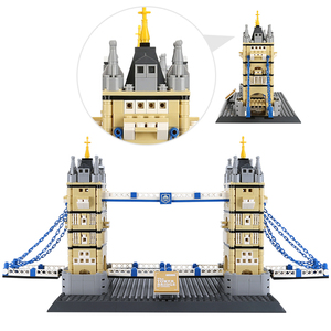4219 מפורסם <span class=keywords><strong>london</strong></span> ציון דרך אדריכלות מגדל גשר 969 + מחשבים לבנים בונה סטים קובע