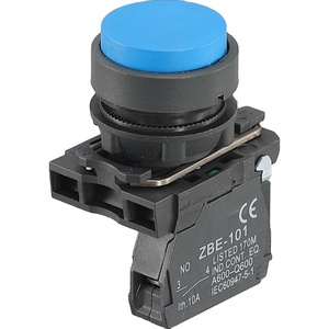 Flat Head 1NO Electrical <strong>Push</strong> <strong>Button</strong> <strong>Switch</strong> <strong>Spring</strong> <strong>Return</strong> 22mm Momentary <strong>Push</strong> <strong>Button</strong> <strong>Switches</strong> - Product Image 1