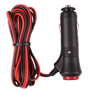 電源プラグアダプター男性用スイッチボタン12-24V電圧10FT/3メートルユニバーサルカー充電器 - Product Image 1