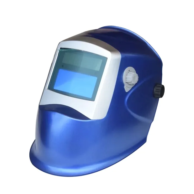 High Quality Auto Darkening Welding Helmet Black Solar Power Blue Color