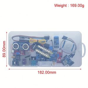 22 in 1 Sensor Kit Modul Kit für Roboter lernen Anfänger Kit Bodenfeuchte mikrofon Lichte mpfindlicher Hindernis vermeidung sensor