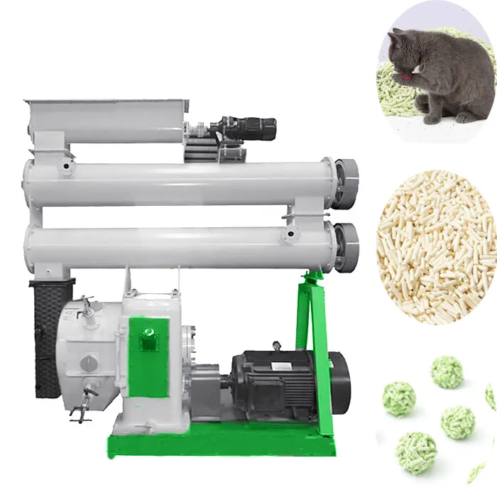 Erbsen rückstände Katzenstreu granulator 600kg Pellet maschine Fischfutter Pellet isier maschine Hersteller