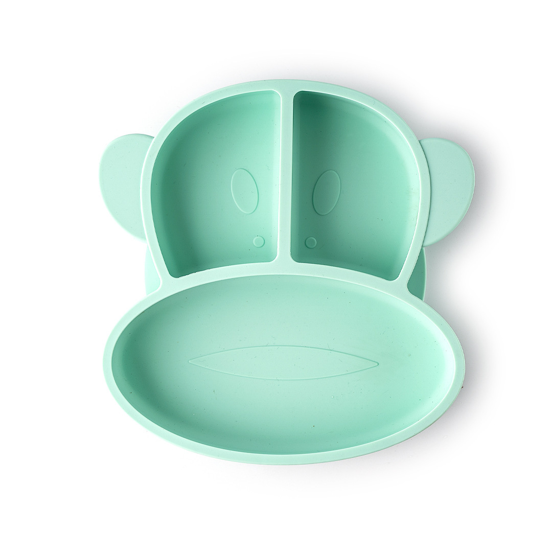 Assiette Md-menthe vert singe
