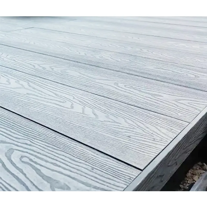 Composite decking Board Châu Âu ngoài trời sân thượng thương mại sử dụng bên ngoài WPC decking gạch Bảng điều chỉnh WPC Sàn Trắng