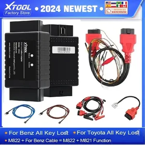 XTOOL M822M821トヨタ用ベンツ用アダプター8AIlキーロストプログラミングはX100PAD3X100MAX用KC501プログラマーで動作する必要があります - Product Image 2