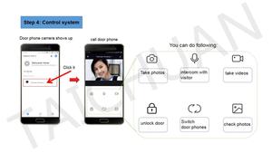 Tuya app remote di controllo ip wifi del portello del video citofono con riconoscimento del volto e IC carta di sblocco per il multi appartamenti edifici